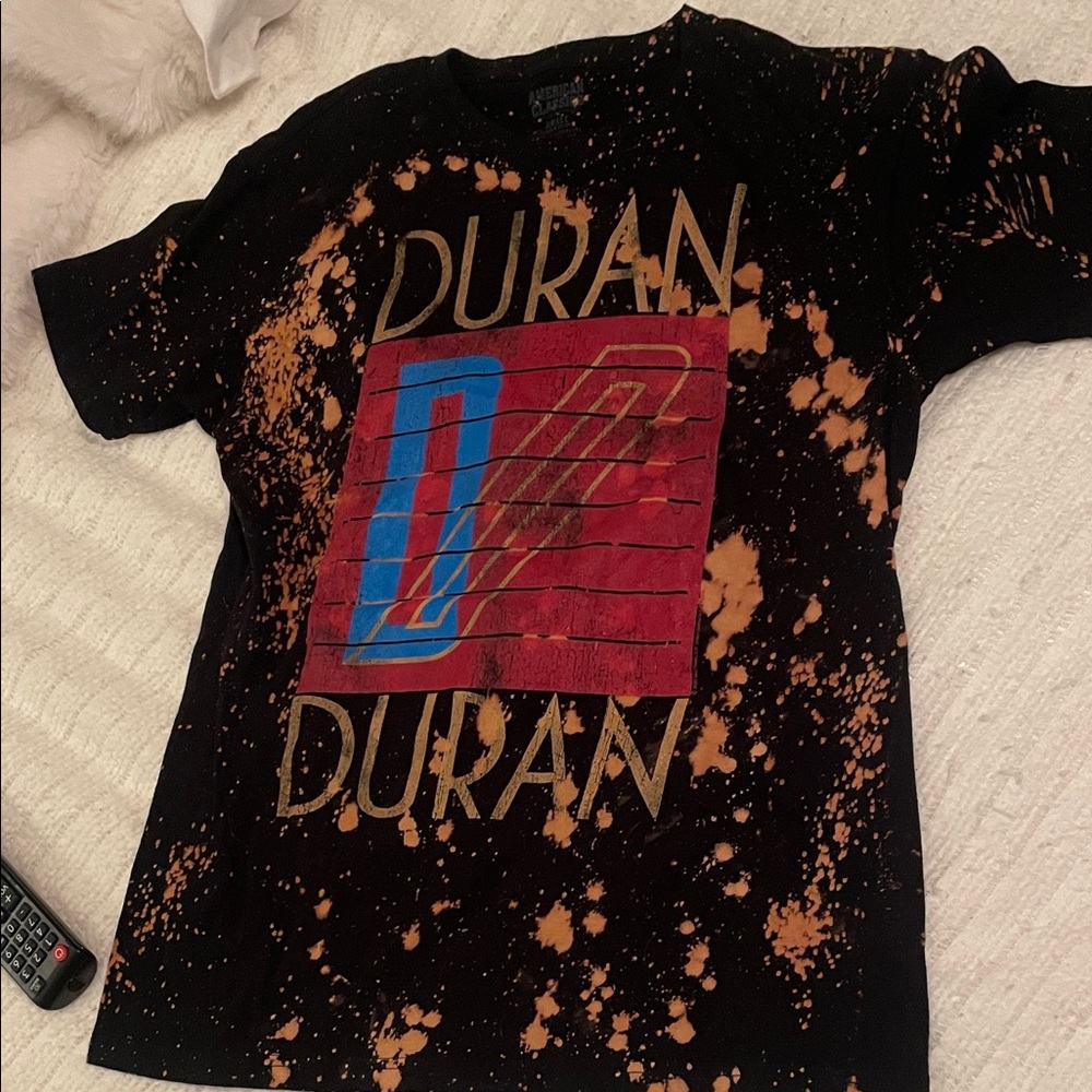 Duran Duran  band Black and Orange Graphic T-Shirt unisex